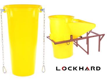 Schuttrutschen Set - komplett mit Einfülltrichter und Rahmen