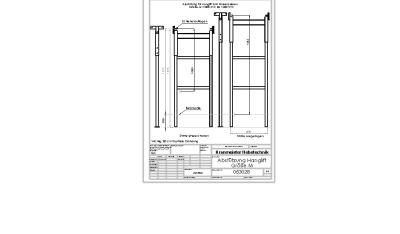 Abstützung für Hanglift Größe M: 1000 mm bis 1500 mm