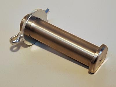 Achse lang mit Splintloch für Seilrolle EK2