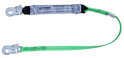 Verbindungsmittel BFD-27 mit Bandfalldämpfer und Einhand-Karabinerhaken