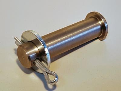 Achse lang mit Splintloch für Seilrolle EK2